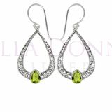 Silver & Peridot Earrings