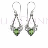 Silver & Peridot Earrings