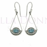 Silver & Blue Topaz Earrings