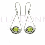 Silver & Peridot Earrings