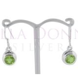 Silver & Peridot Earrings