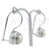 Silver & Pearl Earring