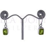 Silver & Peridot Earrings