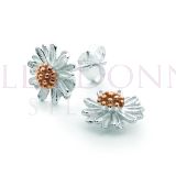 Silver & Rose Gold Studs