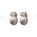 Silver Pineapple Studs