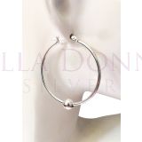 Silver 35x1.5 Hoops with Ball