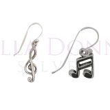 Silver Treble Clef & Beam ERs