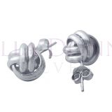 Silver 10mm Knot Studs