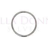 Silver 5x65mm Hollow Bangle