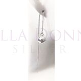 Silver Ball Thread Earrings