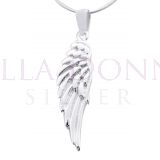 Silver Shiney Angel Wing Pend