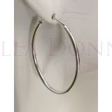 Silver 34 x 2 mm Oval Hoops