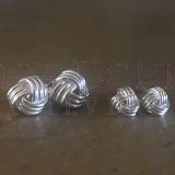 Silver 6mm 3 Wire Knot Studs