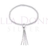 Silver Tassel Bracelet
