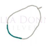 Silver & Turquoise Bracelet