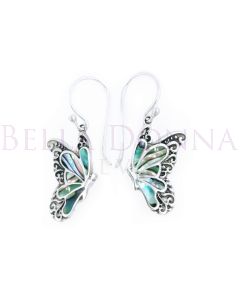 Silver & Paua Butterfly ERs