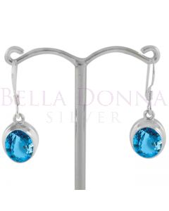 Silver & Blue Topaz Earrings
