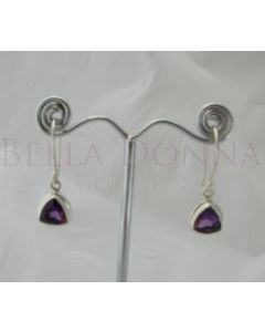 Silver & Trillion Amethyst ERs