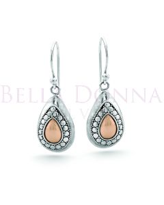 Silver & 18ct Rose Gold ERs
