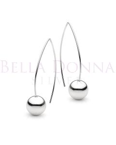 Silver 10mm Fixed Ball Earring