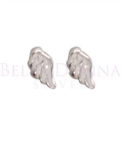 Silver Angel Wing Studs