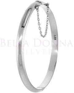 Adult Bangle with safety chain
