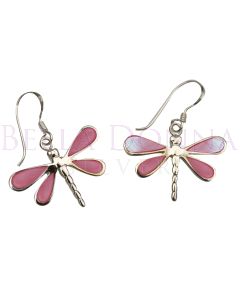 Silver & Pink MOP Dfly ERs