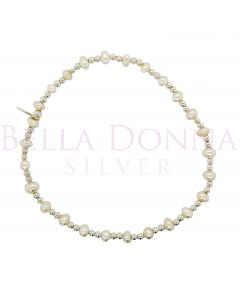 Silver & Pearl Bracelet