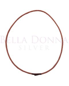Tan Leather 45cm Necklace
