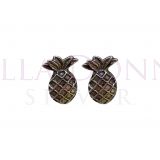 Silver Oxi Pineapple Studs