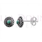 Silver & Resin Oxi Aztec Studs