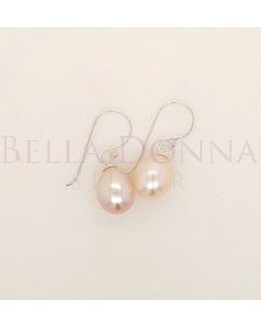 Silver & Pearl Drop Earrings